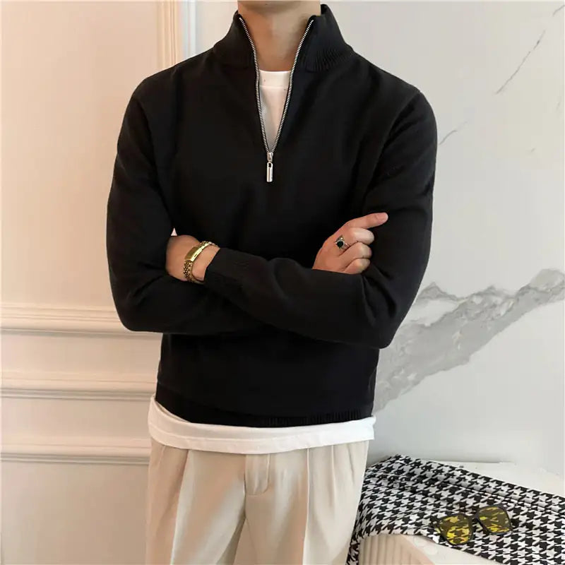 The Milano Half Zip Sweater